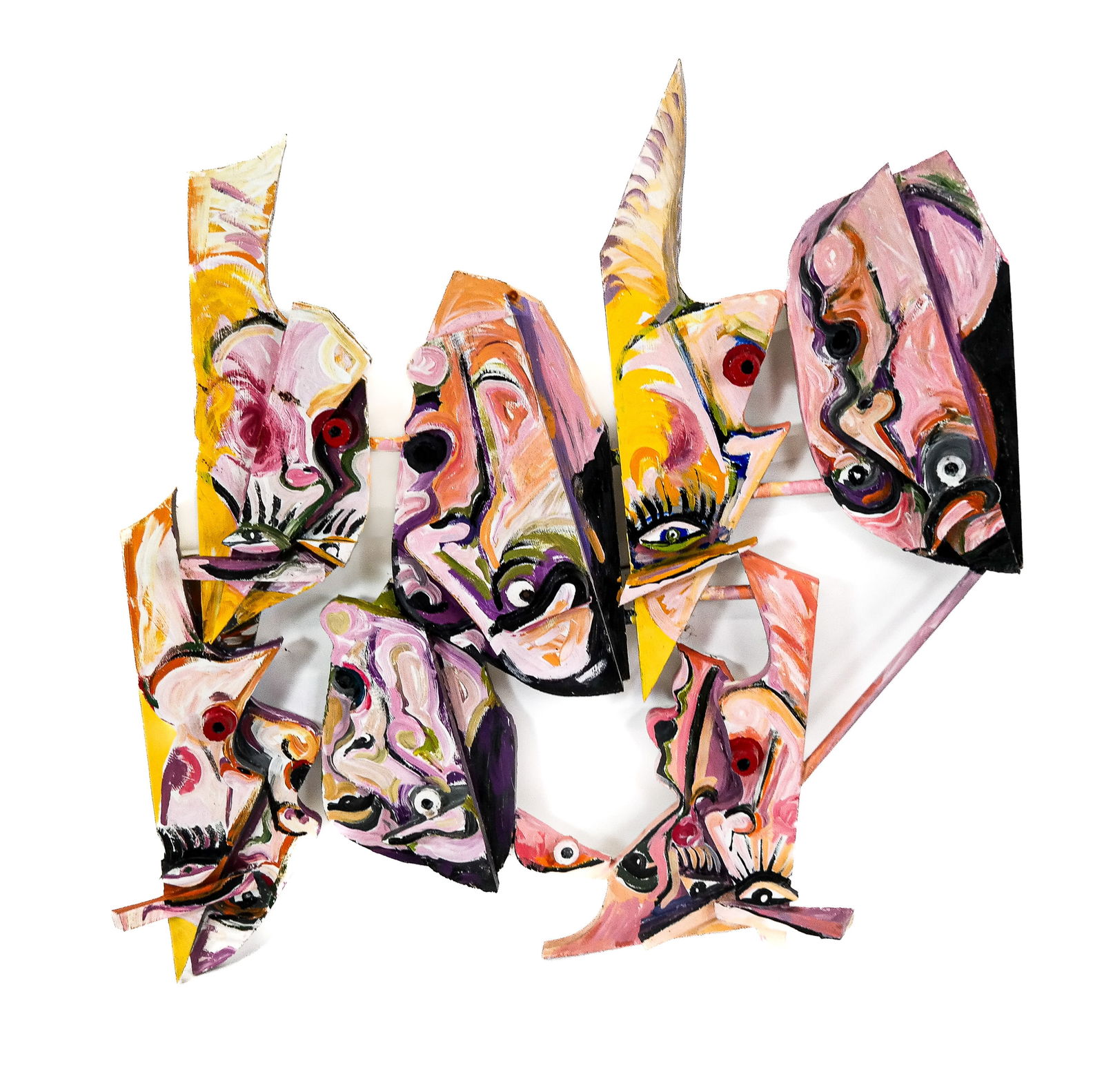 John DERR: Faces - Wood Sculpture (1 of 7)