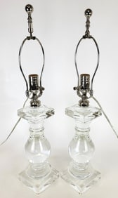 Pair of Restoration Hardware Baluster Lamps