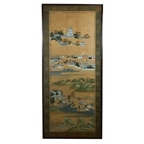 Framed 19th/20th C. Japanese Scroll Painting