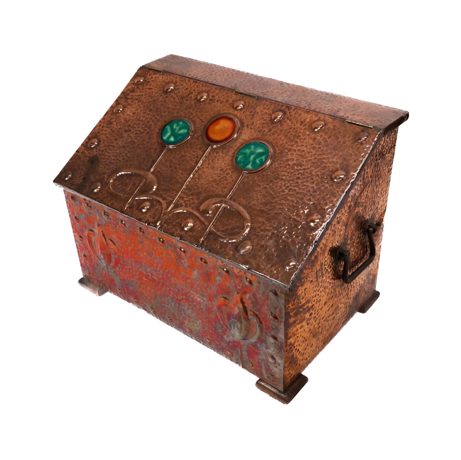 19th C. Copper Log Bin (1 of 11)