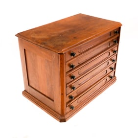 Printer's Box or Spool Cabinet