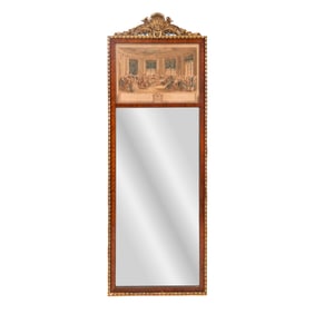 Louis Philippe Mahogany & Giltwood Trumeau