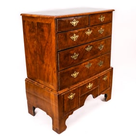 Antique 18th C. Walnut Chest on Chest