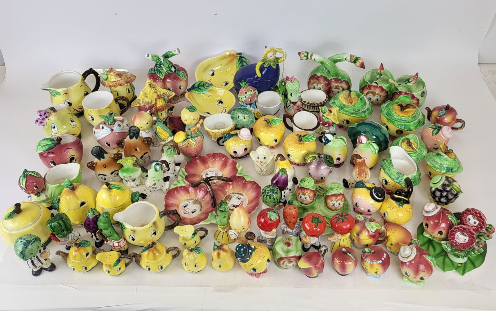 Large Group of Japanese Vegetable-Form Tableware (1 of 15)