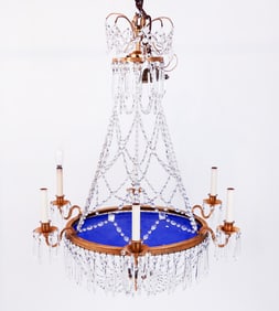 19th C. Neoclassical-Style Crystal Chandelier
