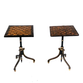 Near Pair of Regency Chess Tables