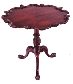 Georgian Mahogany Piecrust Tea Table