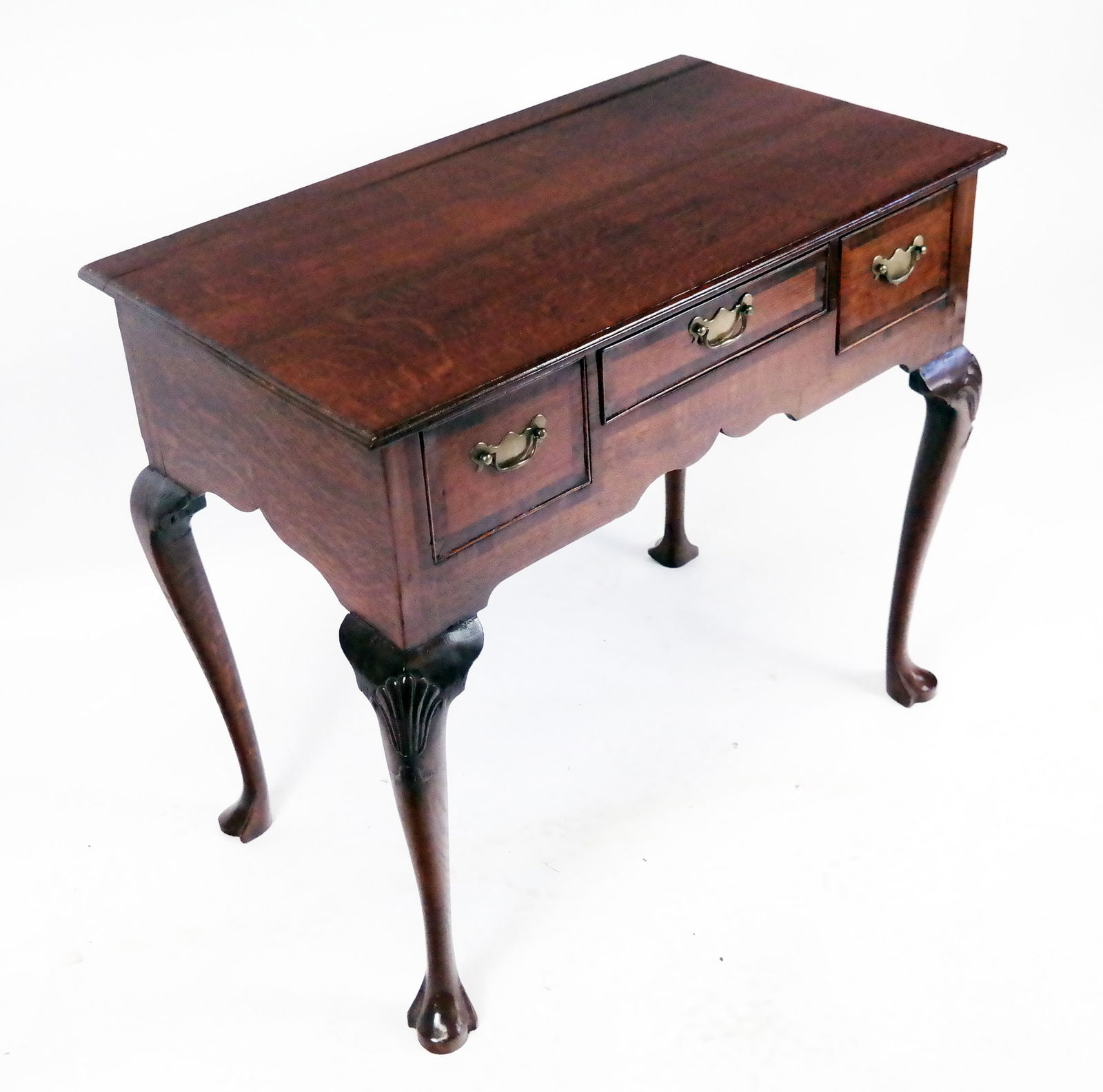 Georgian Ball & Claw Oak Lowboy (1 of 11)