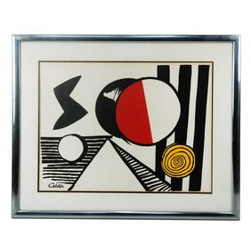 Alexander CALDER: "The S and the O" - Lithograph