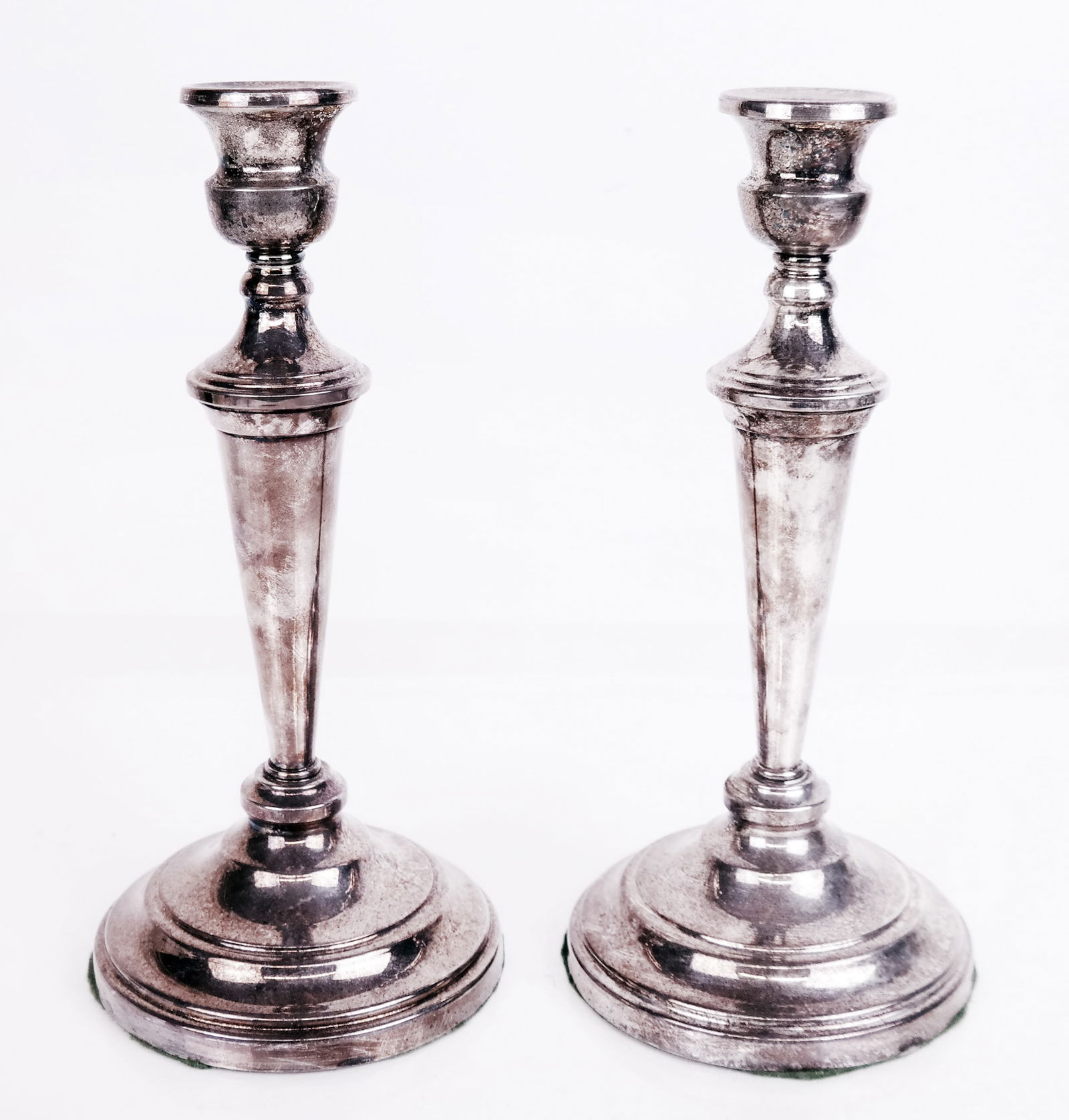 Pair of Silver Plate Candlesticks (1 of 4)