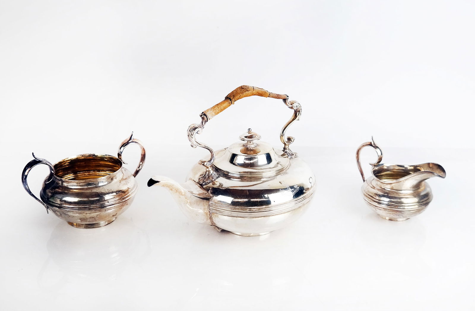 3-Pc. English Silver Tea Set (1 of 17)