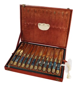 Cased Set of 24 Cardeilhac Knives