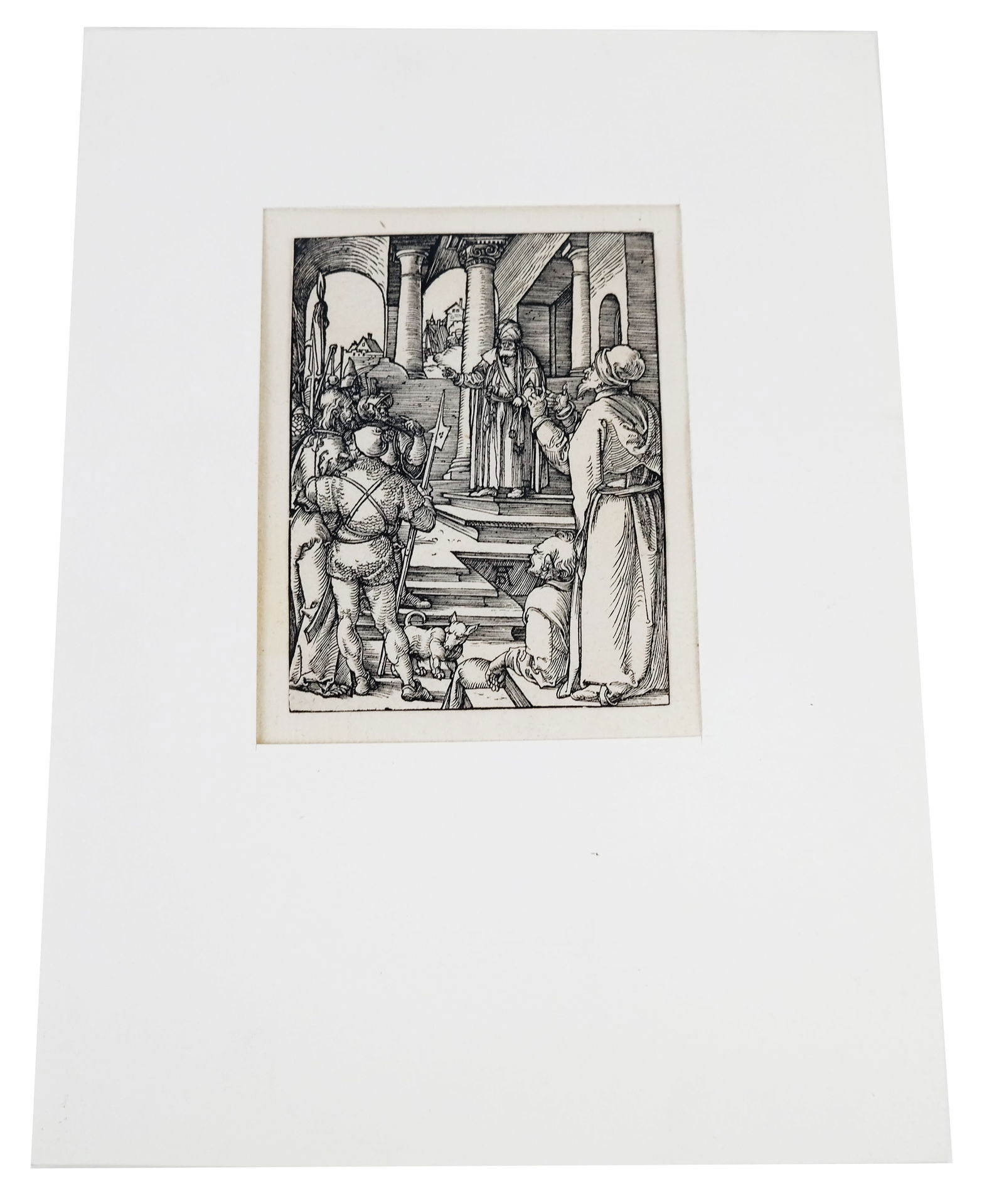 Albrecht DURER: "Christ Before Pilate" - Engraving (1 of 10)