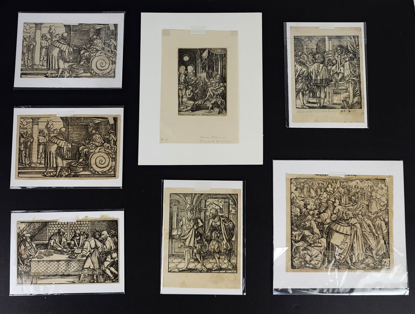 Group of 8 Woodcut Engravings on Laid Paper (1 of 17)