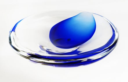 Gino Cenedese Murano Art Glass Dish