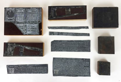 Group of Printing Plates and Woodblocks