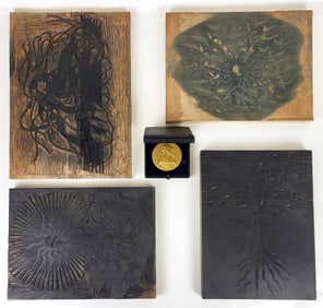Hans JELINEK: Woodblocks and Medal