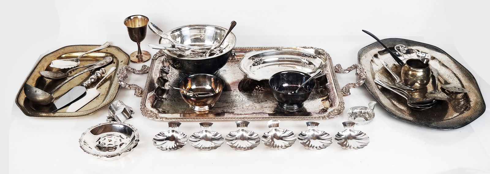 Group of Stainless & Silver Plate Tablewares (50+) (1 of 7)