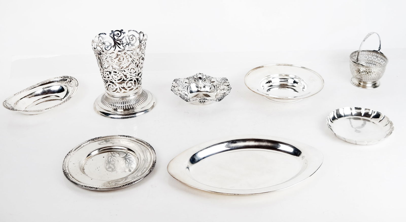 Collection of Sterling Silver Tablewares (8) (1 of 12)