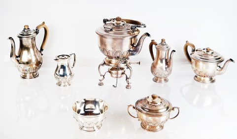 Crichton Brothers English Silver Tea Service (7)