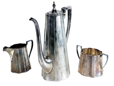 W.W. Wattles & Sons Sterling Silver Tea Set (3)