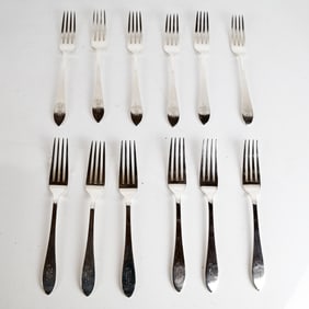 Tiffany & Co. Sterling Silver "Faneuil" Forks (12)