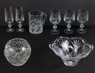 Group of Crystal Stemware - Serveware (8)