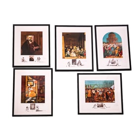 Salvador DALI: Great Masterpieces - 5 Framed Works