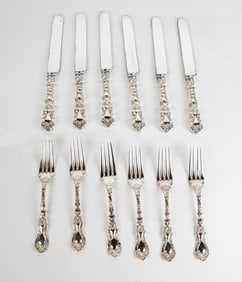 W.H. Glenny & Sons Sterling Partial Flatware Set