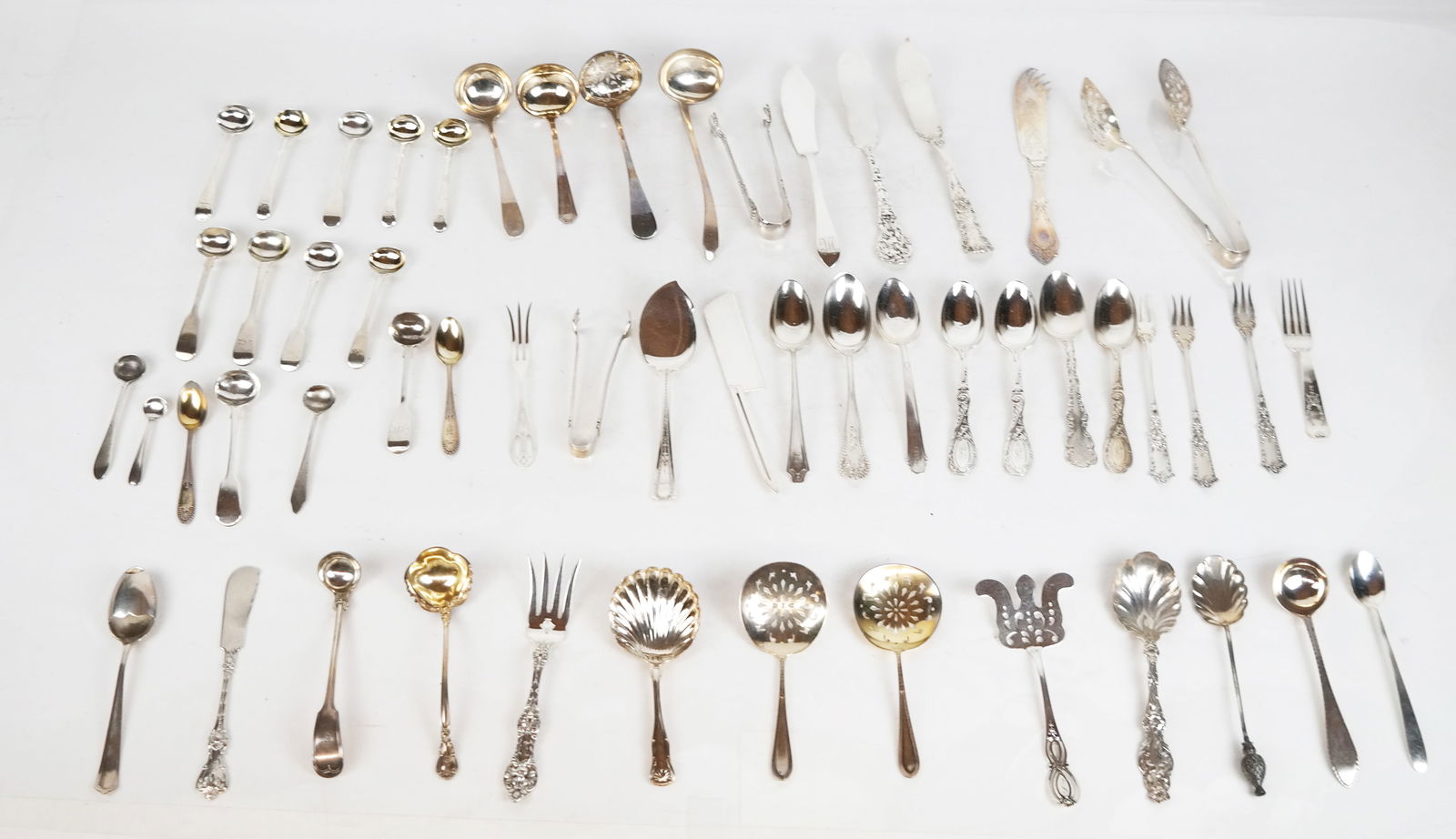 Group of English and Sterling Silver Flatware (63) (1 of 17)