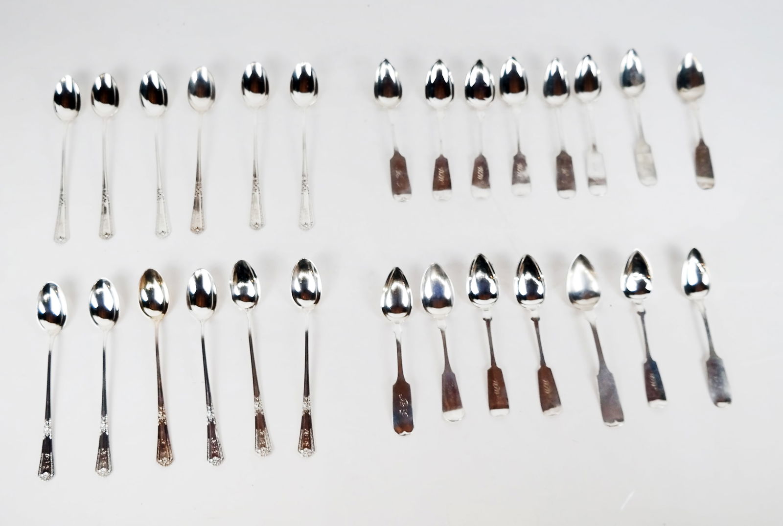 Group of Coin & Sterling Silver Spoons (27) (1 of 10)