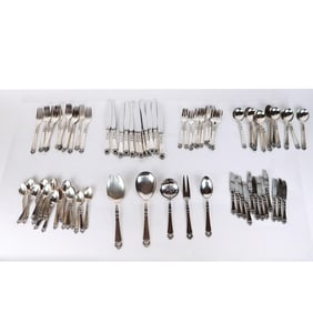 Fingast Sterling Silver Flatware Service (90)