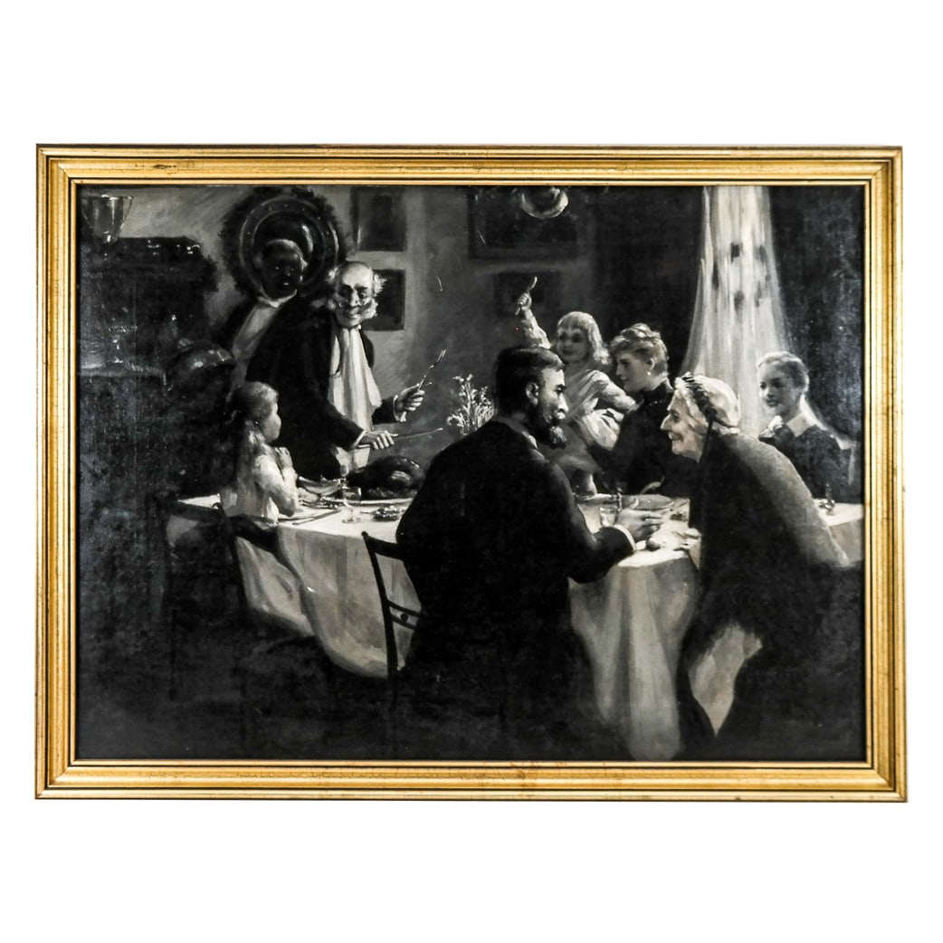 American School - Thanksgiving - Oil Painting (1 of 8)