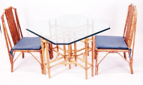 Vintage Card Table and Pair of Chairs