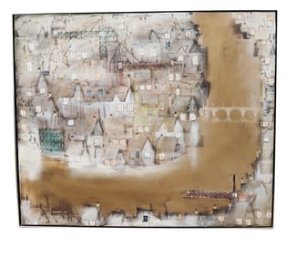 TALLEY: Houses - Oil Painting