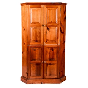 American Pine Corner Cabinet