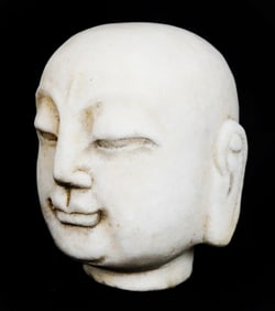 Asian Carved Marble Head