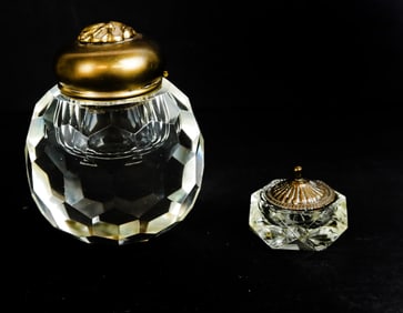 Two Victorian Inkwells
