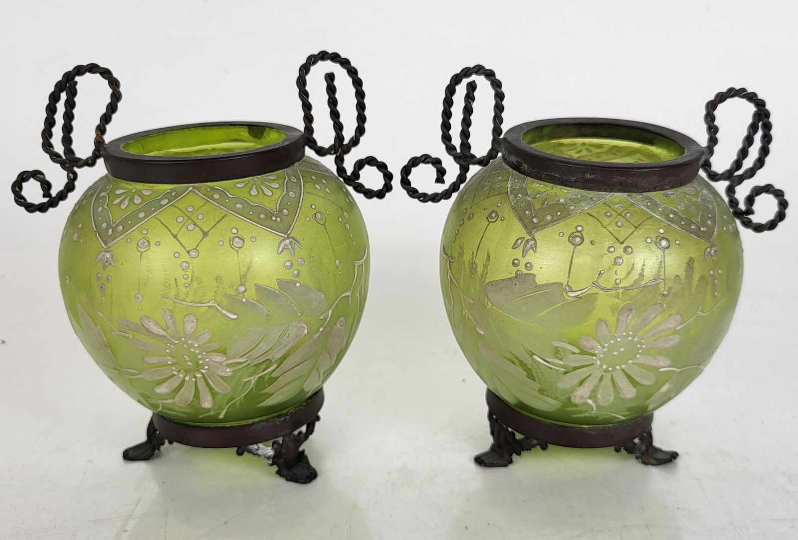 Victorian Hand-Painted Vases (2) (1 of 14)