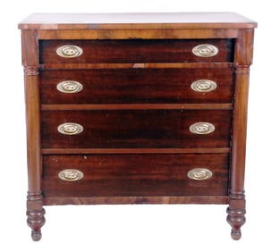 American Empire Mahogany Chest