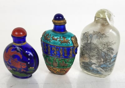 Three Chinese Snuff Bottles