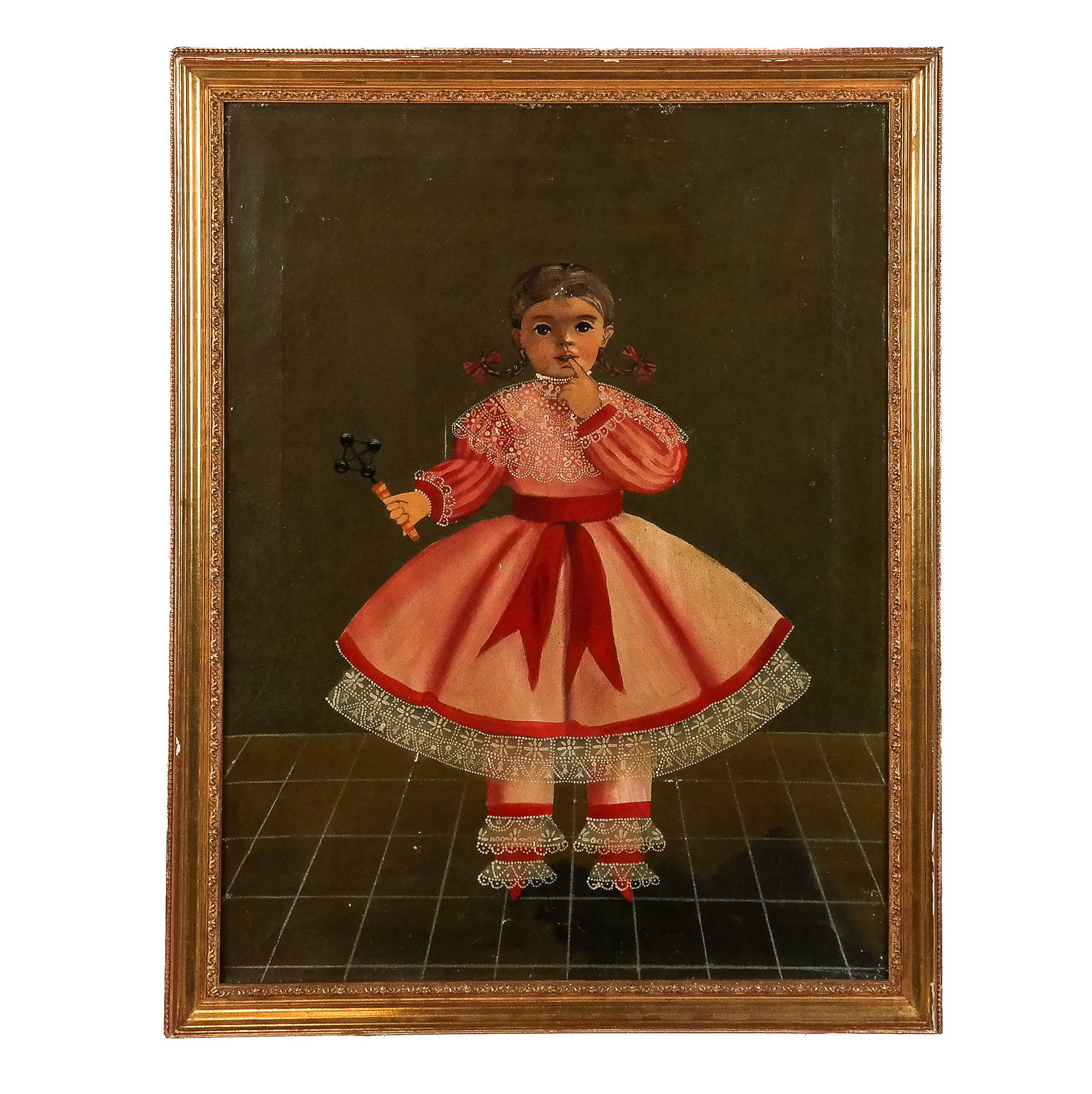 American Primitive Portrait - Oil Painting (1 of 6)