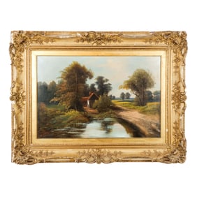 W. HAVEL: Landscape - Oil Painting