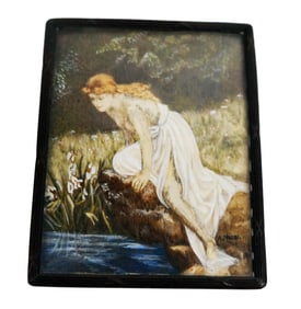 Art Nouveau Painting of a Woman