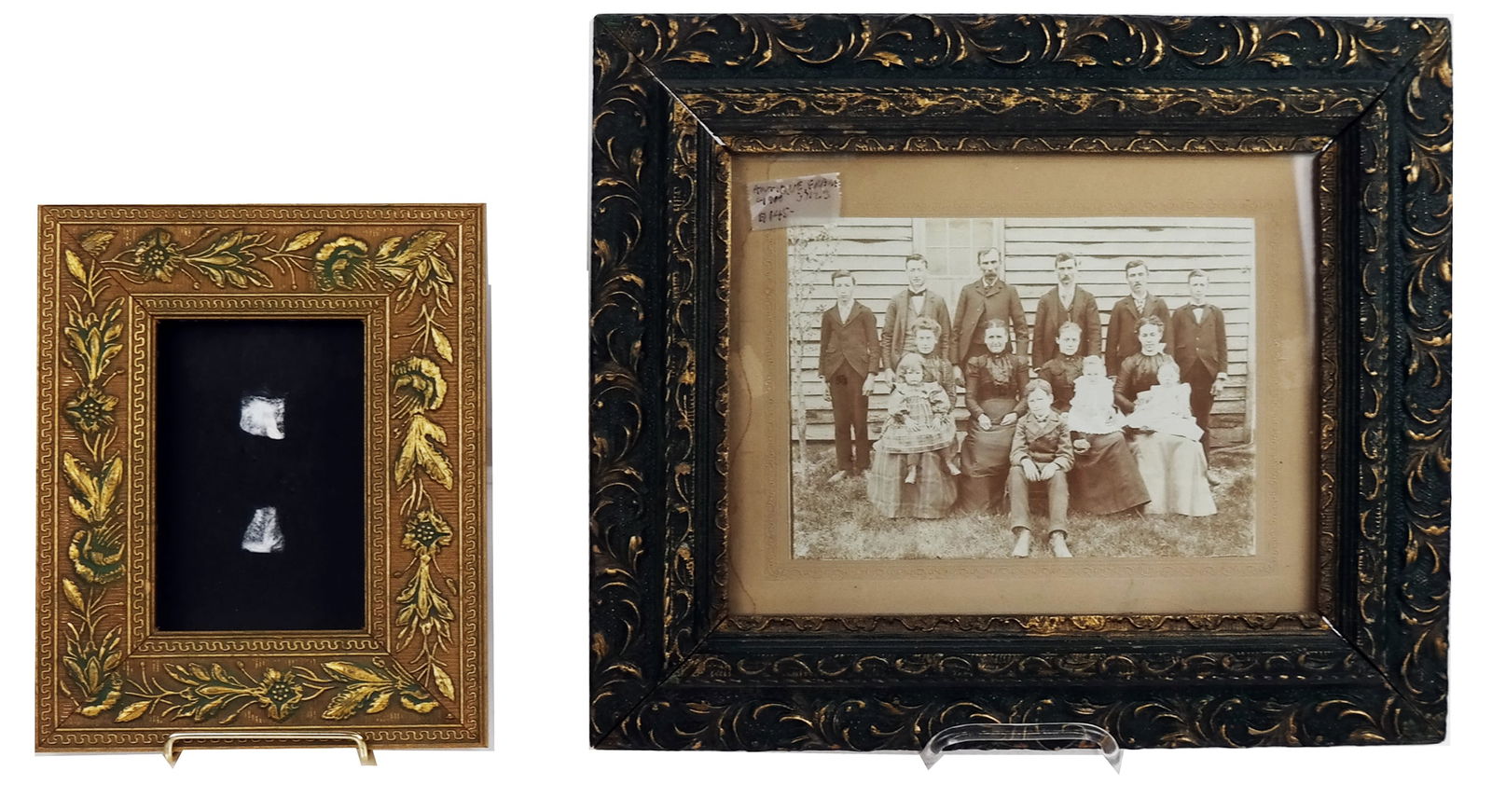 Two Antique Carved Wood Frames (1 of 6)