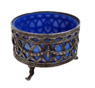 Irish Silver Cellar Holder