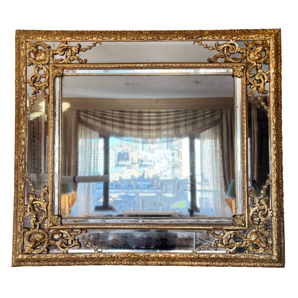 Louis XIV Ornately Carved Mirror (1 of 8)