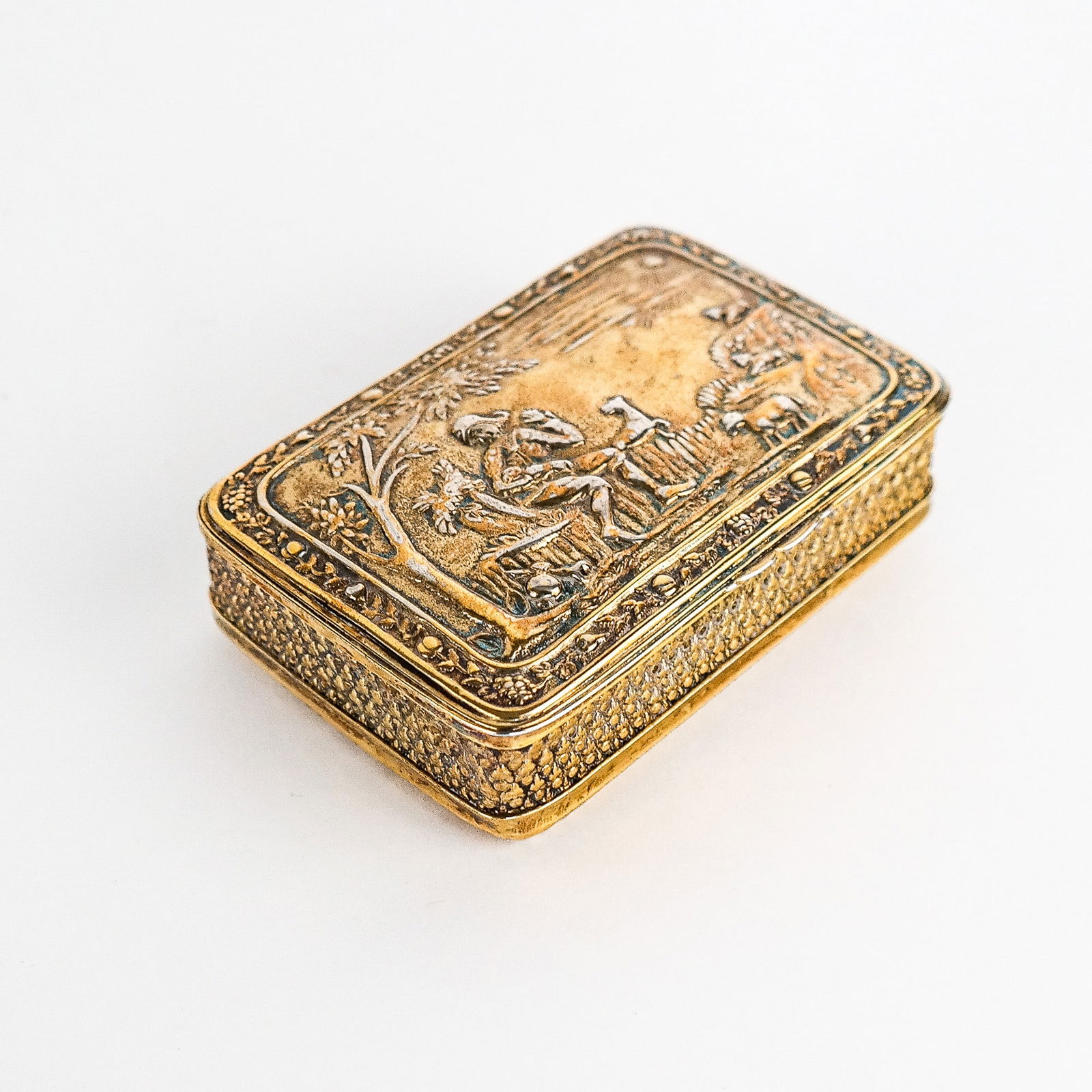 George III English Silver Vermeil Snuff Box (1 of 12)