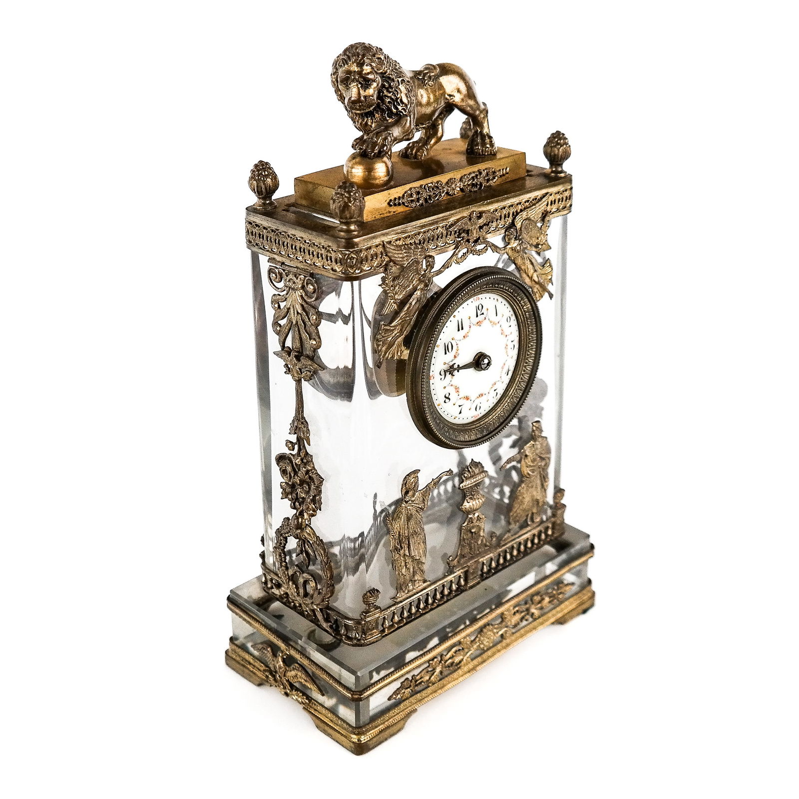 Baccarat Empire Bronze Decorated Mantel Clock (1 of 10)