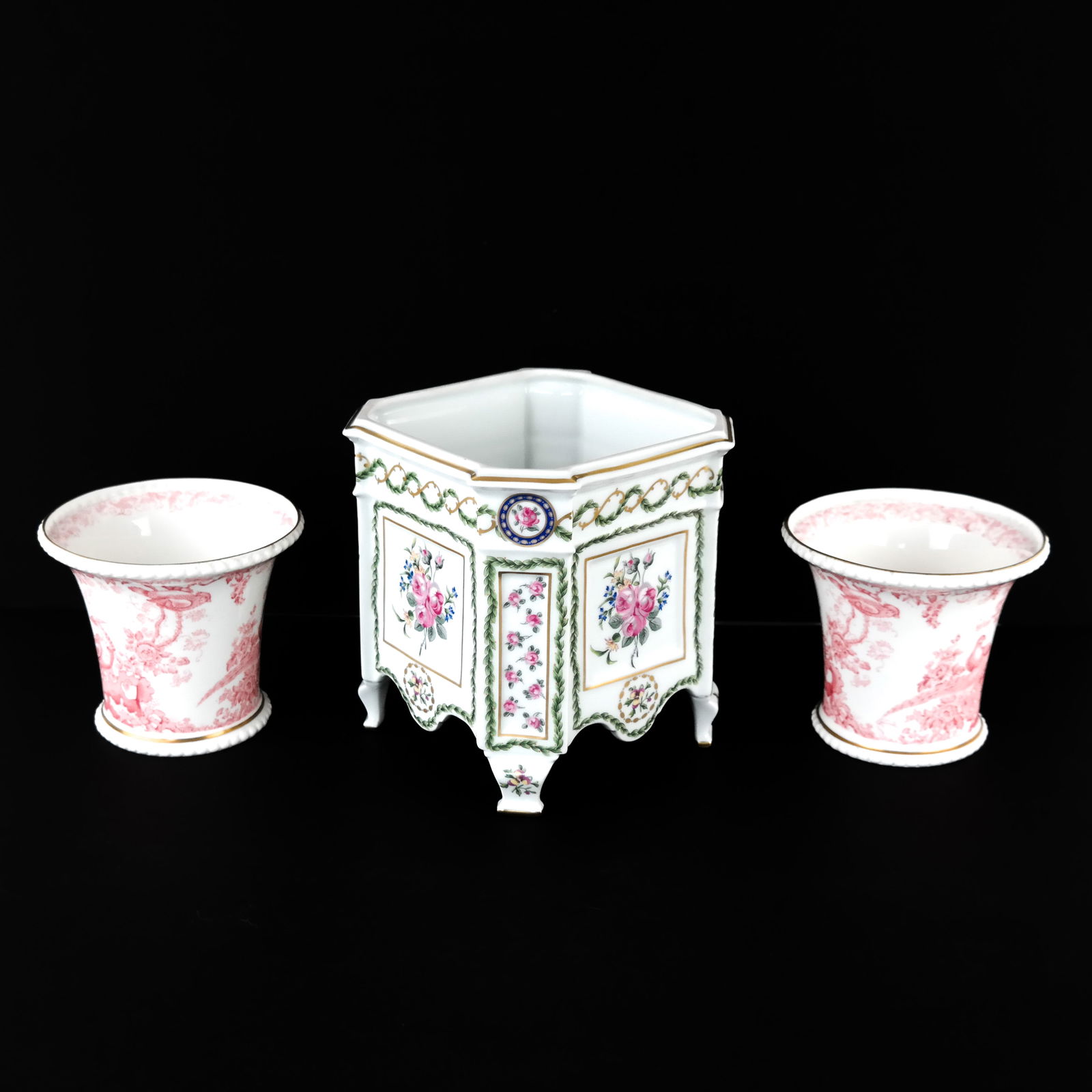 Royal Crown Derby and Limoges Cache Pots (3) (1 of 14)